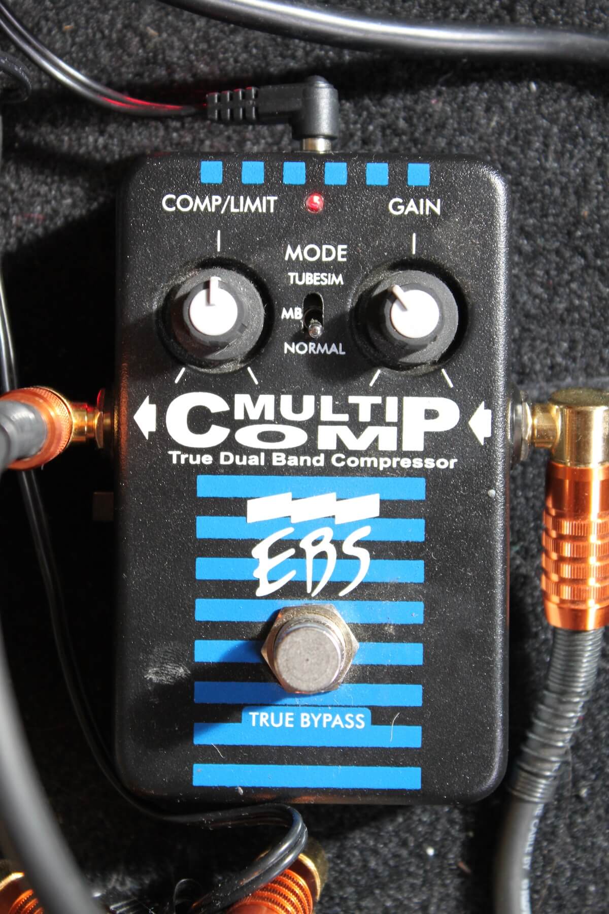 EBS MultiComp dual-band bass compressor pedal