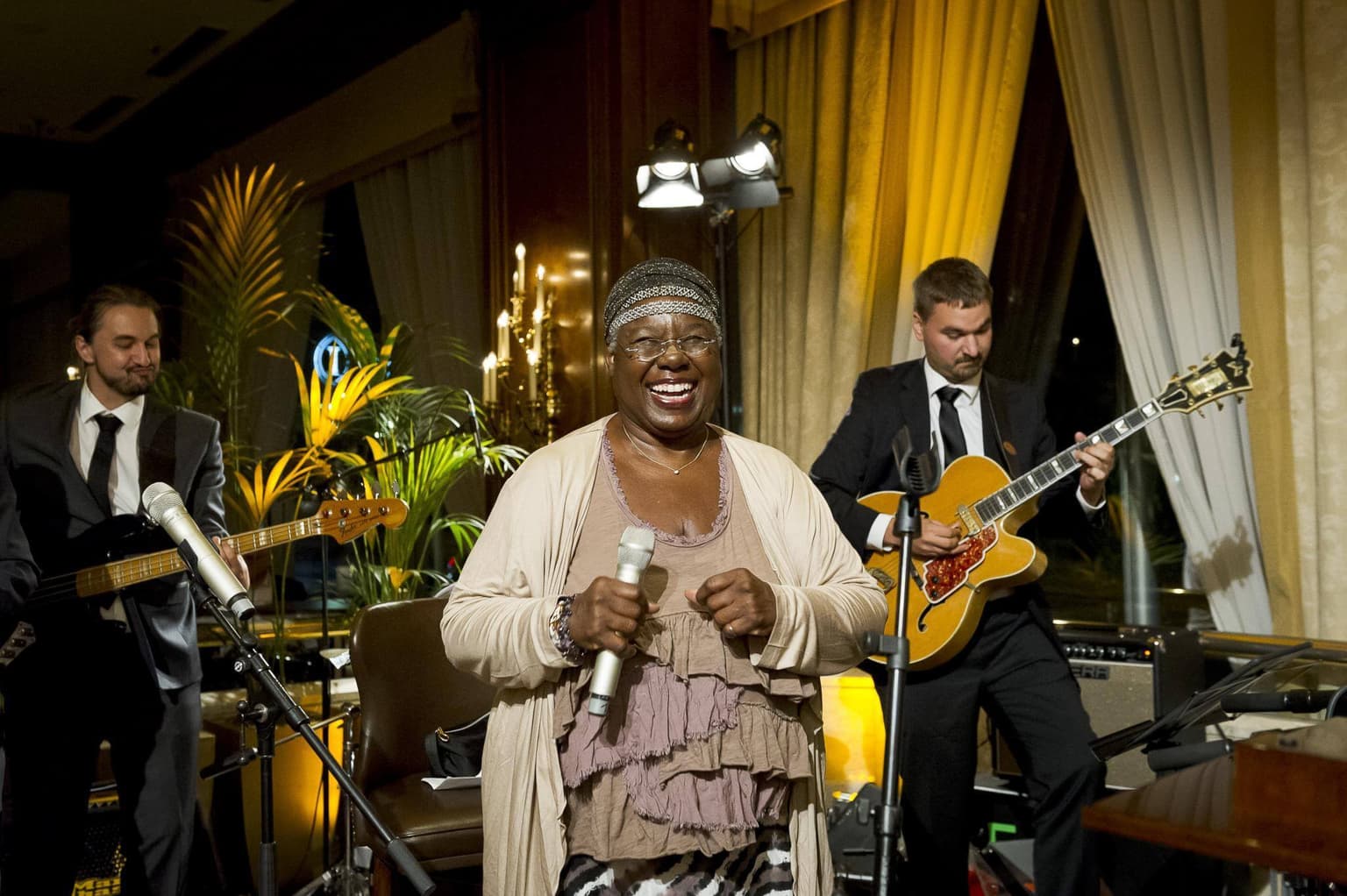 Performing with Randy Crawford