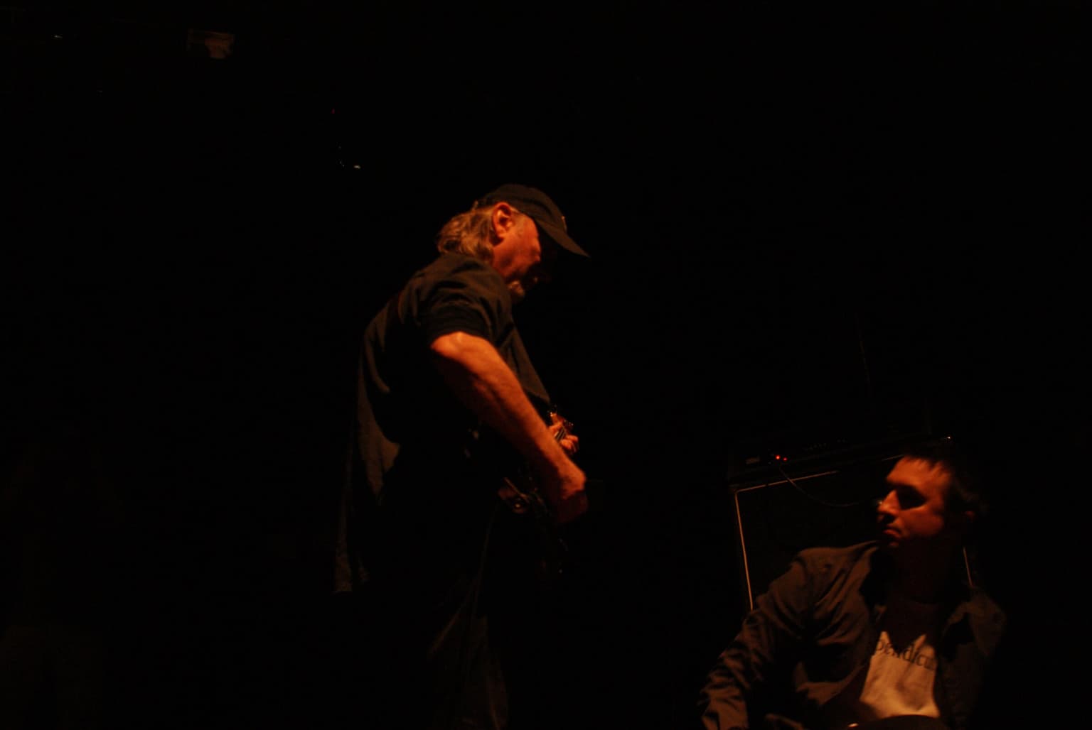 Roger Glover playing bass at the founder's gig